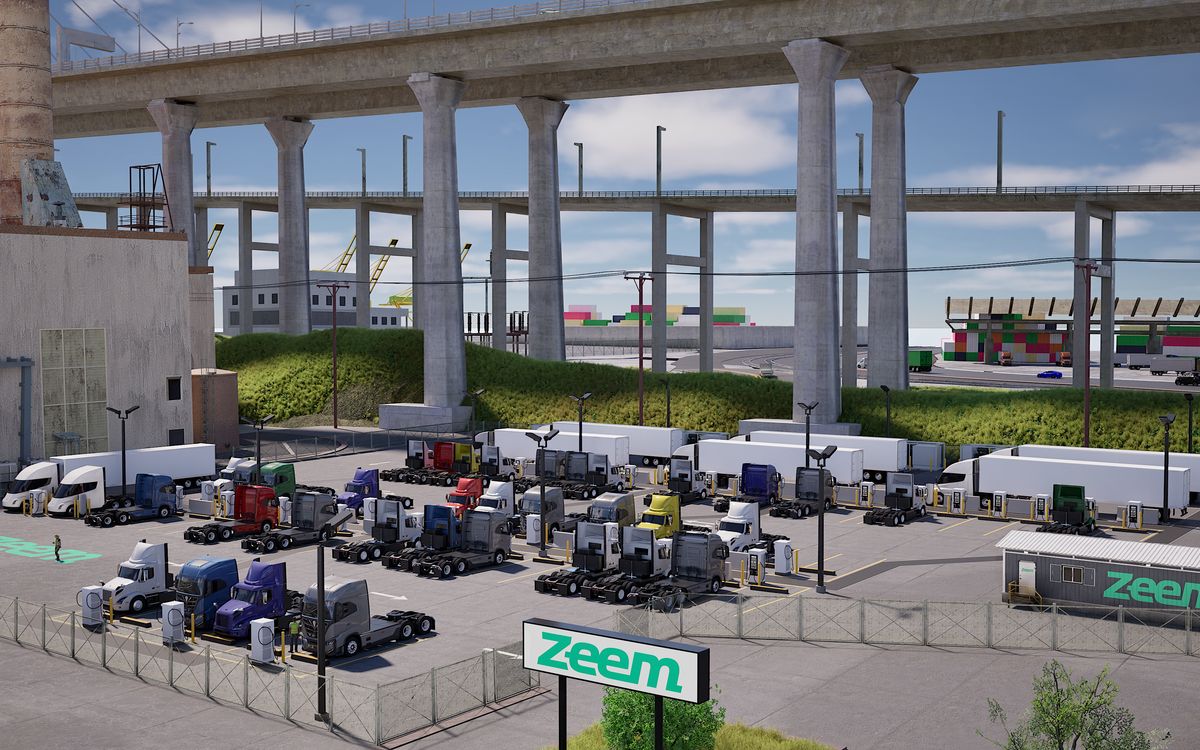 Rendering of the Zeem depot at the Port of Long Beach